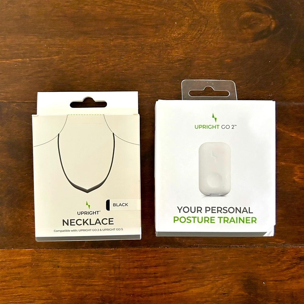 NEW Upright GO 2 Posture Trainer and Necklace Set